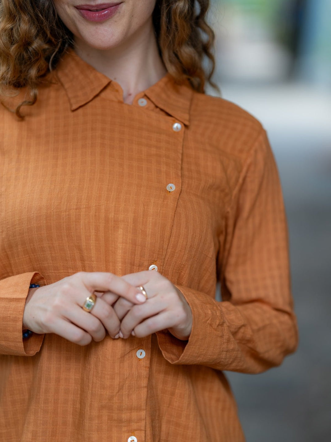 TopsRust Wrap Handwoven ShirtKrushnachuda