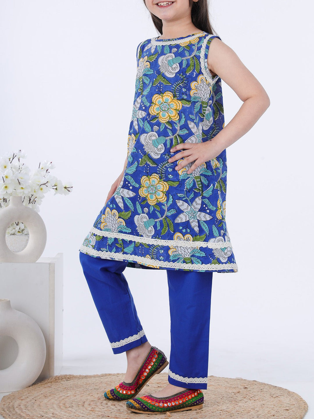 Suits & SetsSamrina Kurta Set Royal BlueKalp