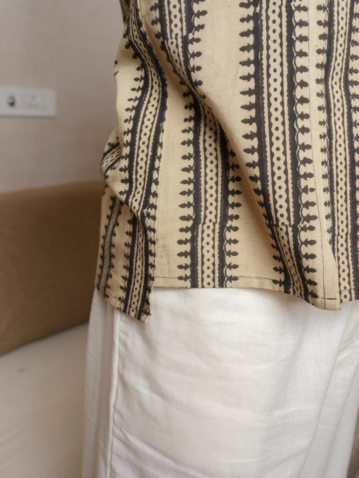 Shirts & T-shirtsSangatam – Hand Block Printed KurtaVasudhaa VastrramFlourish Planet