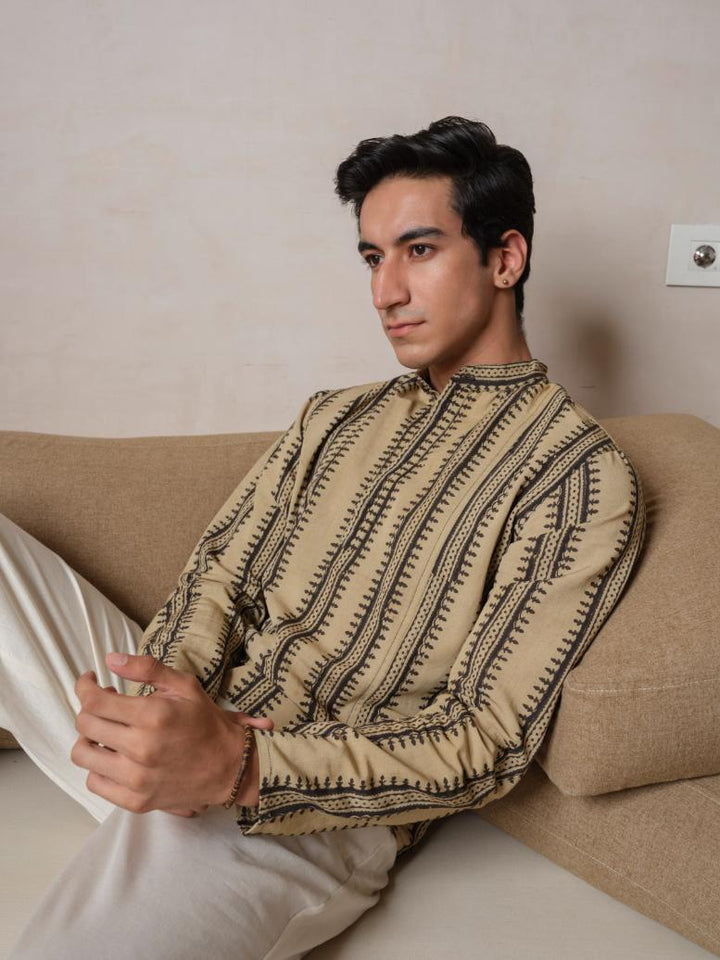 Shirts & T-shirtsSangatam – Hand Block Printed KurtaVasudhaa VastrramFlourish Planet