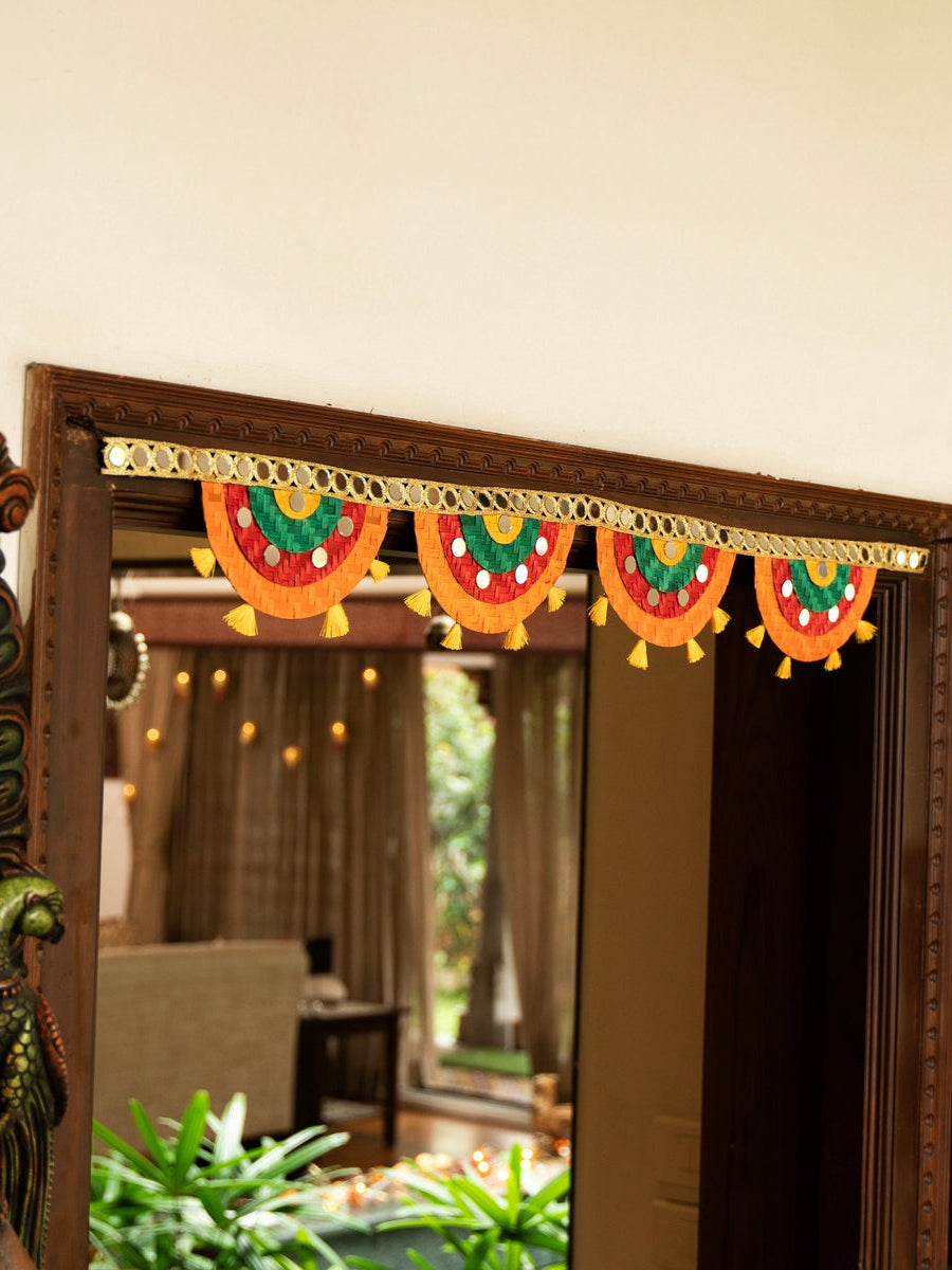 Home DecorSatrangi Handcrafted Bamboo ToranGreenkraftFlourish Planet