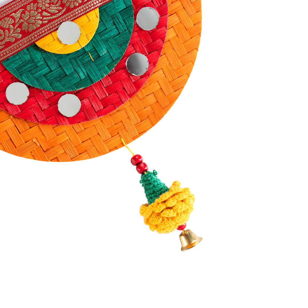 Home DecorSatrangi Marigold Handcrafted Bamboo ToranGreenkraftFlourish Planet