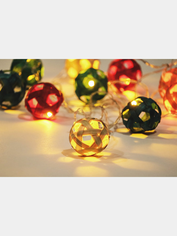 Multicolor Star Full Moon String Light