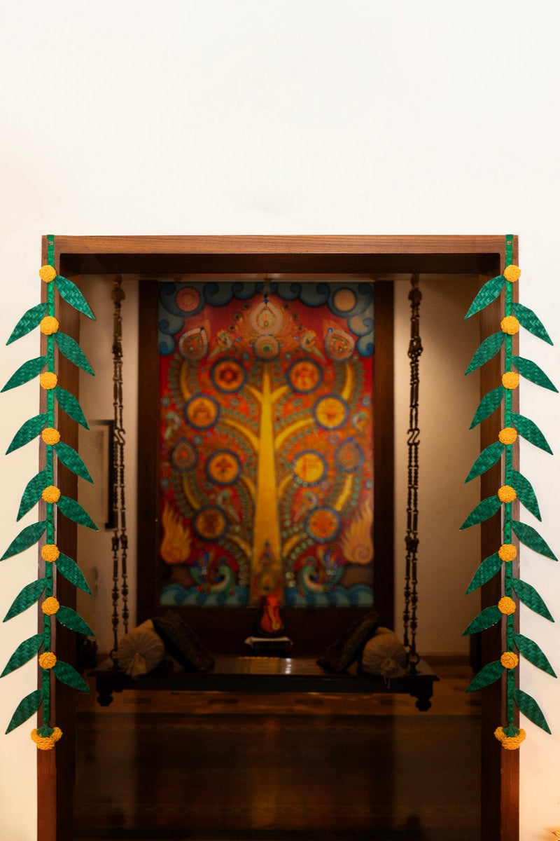 Home DecorShubh Handcrafted Bamboo Door / Wall Hanging set of 2GreenkraftFlourish Planet