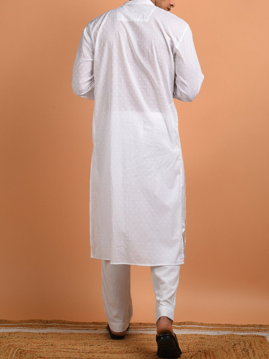 Shirts & T - shirtsShvet Button Down Men's Kurta WhiteKalp