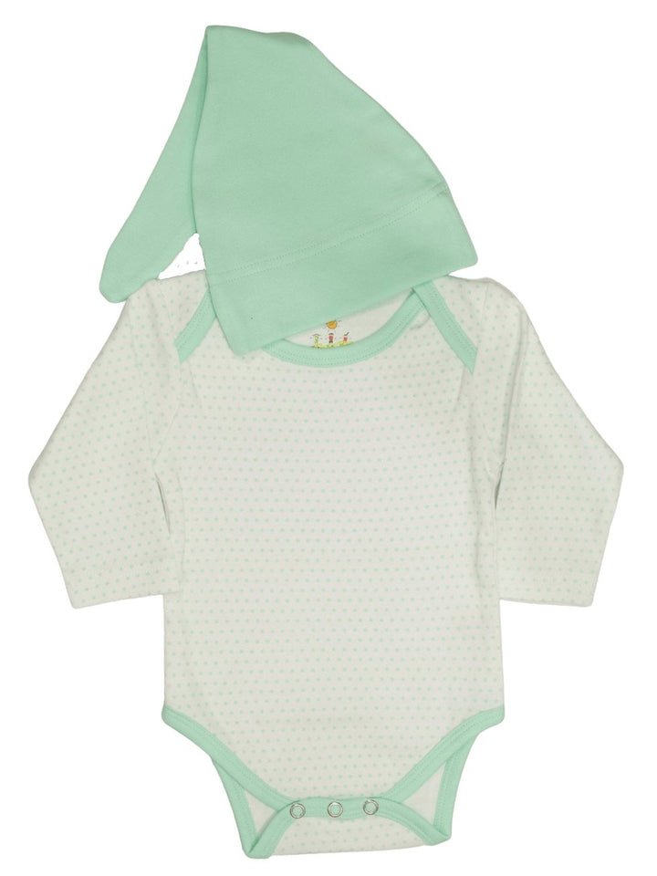 NewbornSnap Long Sleeve Body Suit & Hat - Available in 4 ColorsPassion Lilie