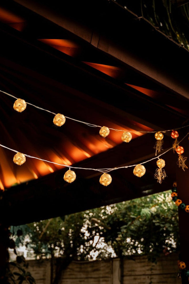 LightingStar Full Moon Handcrafted Bamboo String LightGreenkraftFlourish Planet