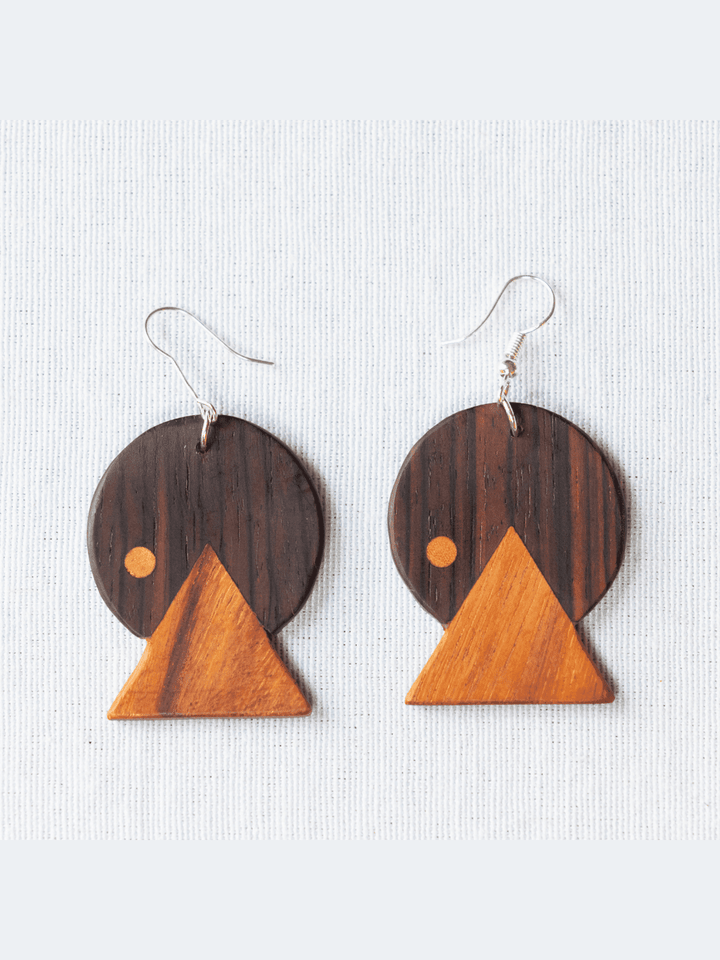 JewelrySunset Wood EarringsUpavim Crafts