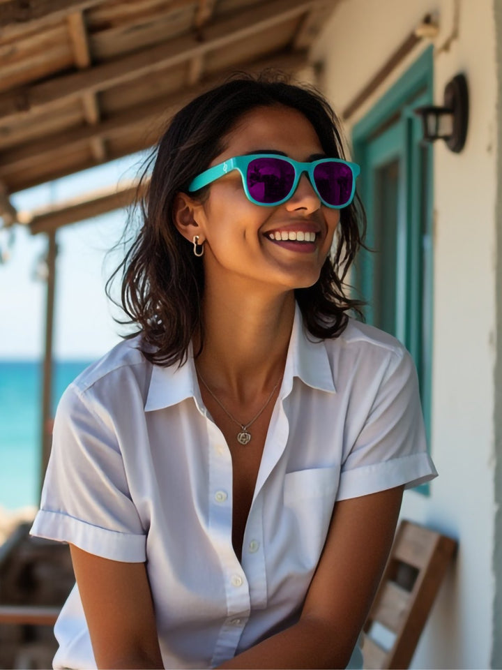 Personal AccessoriesTeal Wayfarers Pink LensWithout®Flourish Planet