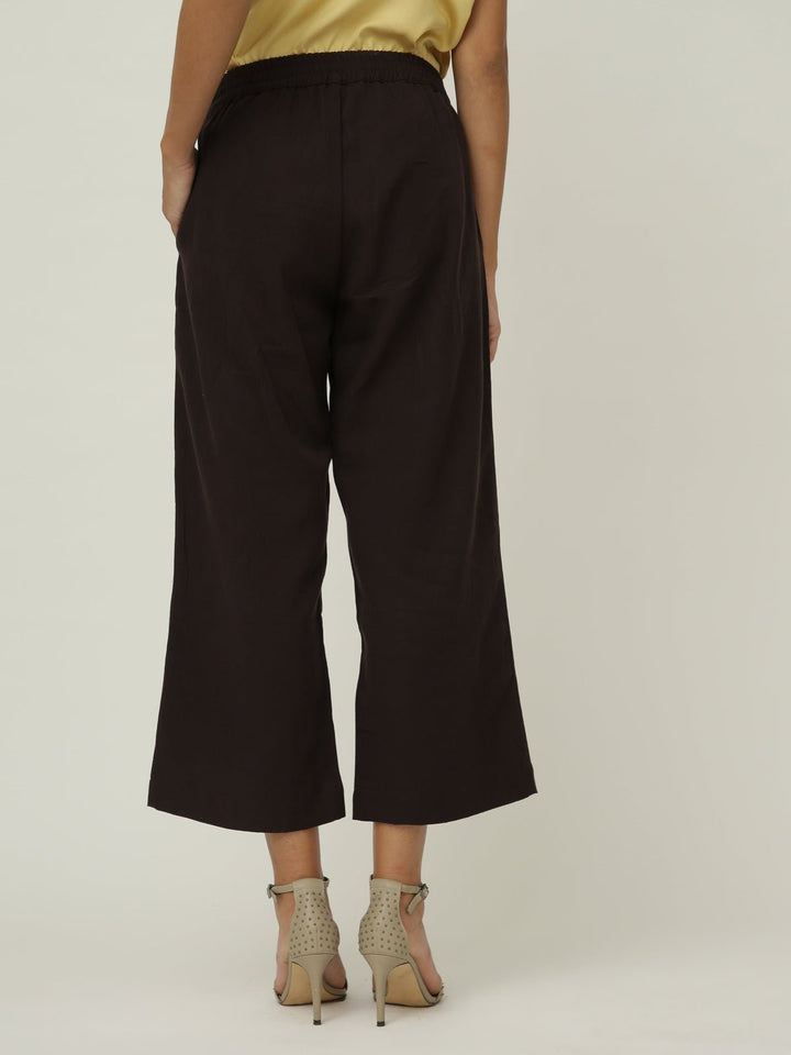 Co - ord SetTencel & Organic Cotton Solid Slip Top with Long Shirt and Wide Leg Pant 3 - Piece Co - ord SetSaltpetre