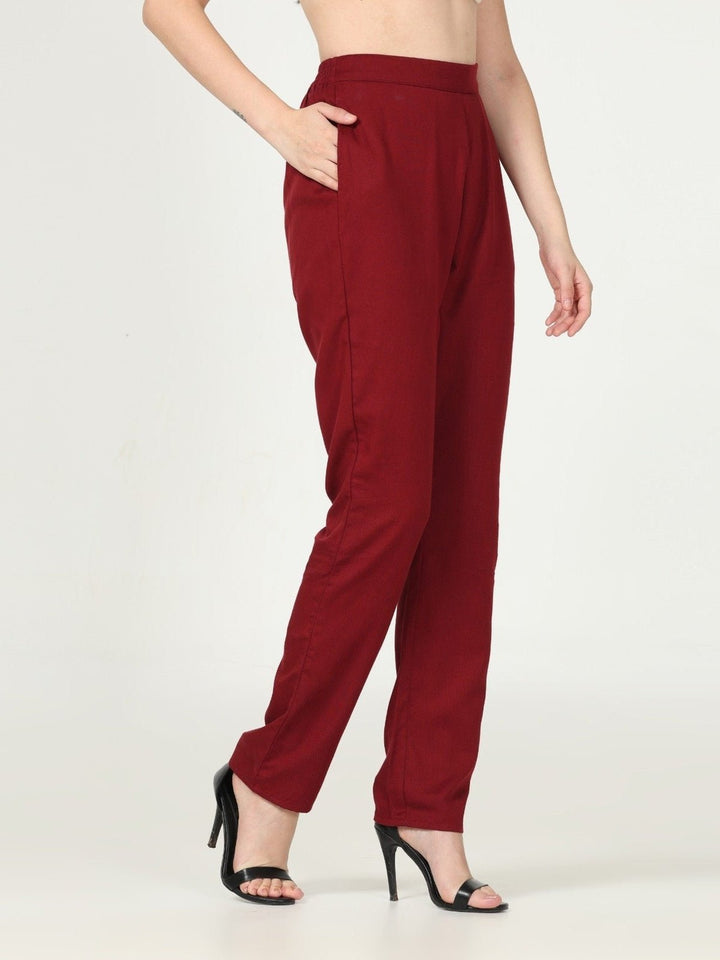 Co - ord SetTencel Solid Tunic with Tapered Leg Trousers Co - ord SetSaltpetre