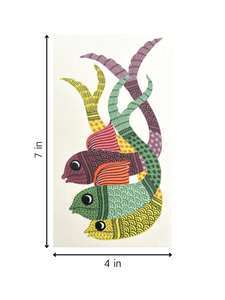 Home DecorThe Fish Reverie - Gond PaintingKailash PradhanFlourish Planet