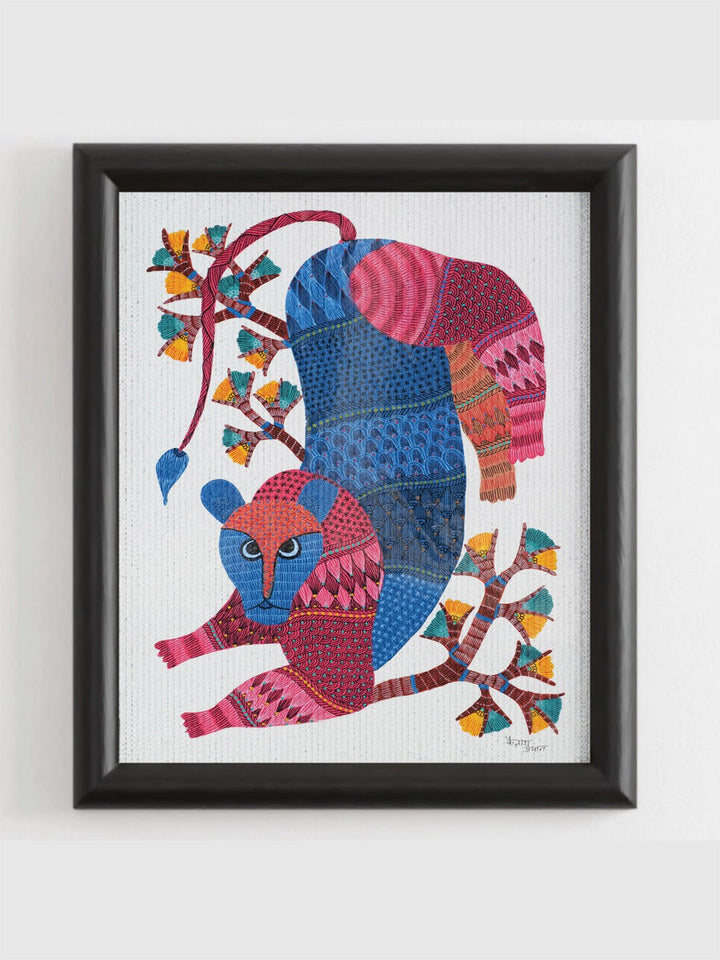 DecorTiger Gond Art Painting - UnframedKailash Pradhan