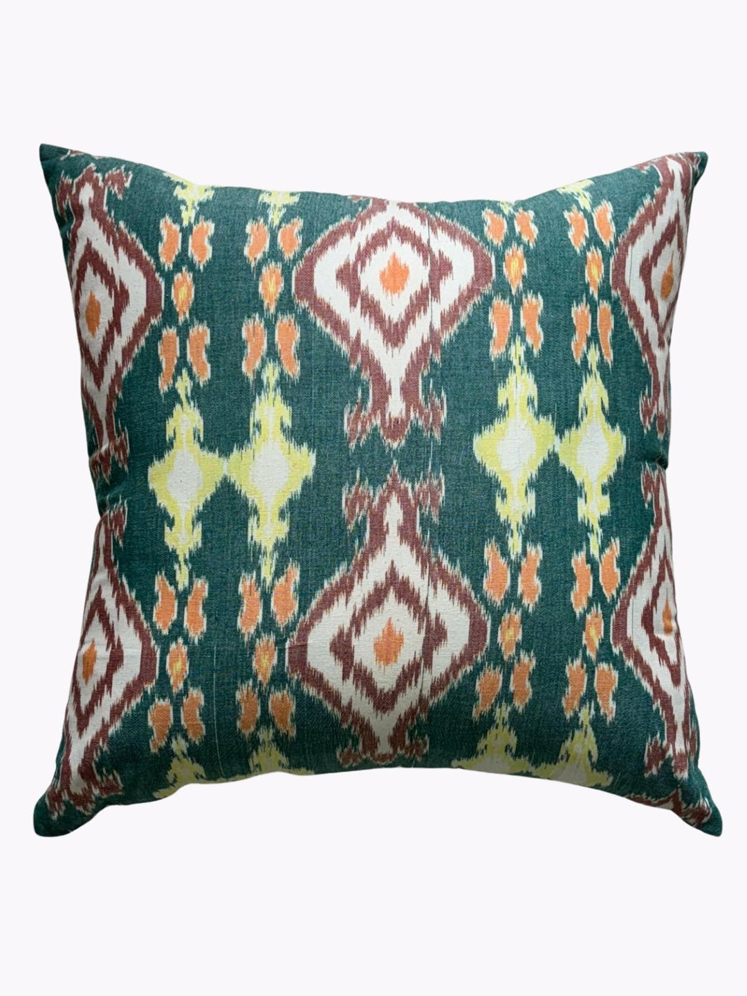 Bed and LivingTropical Multicolor Cotton Ikat Indoor CushionEDS