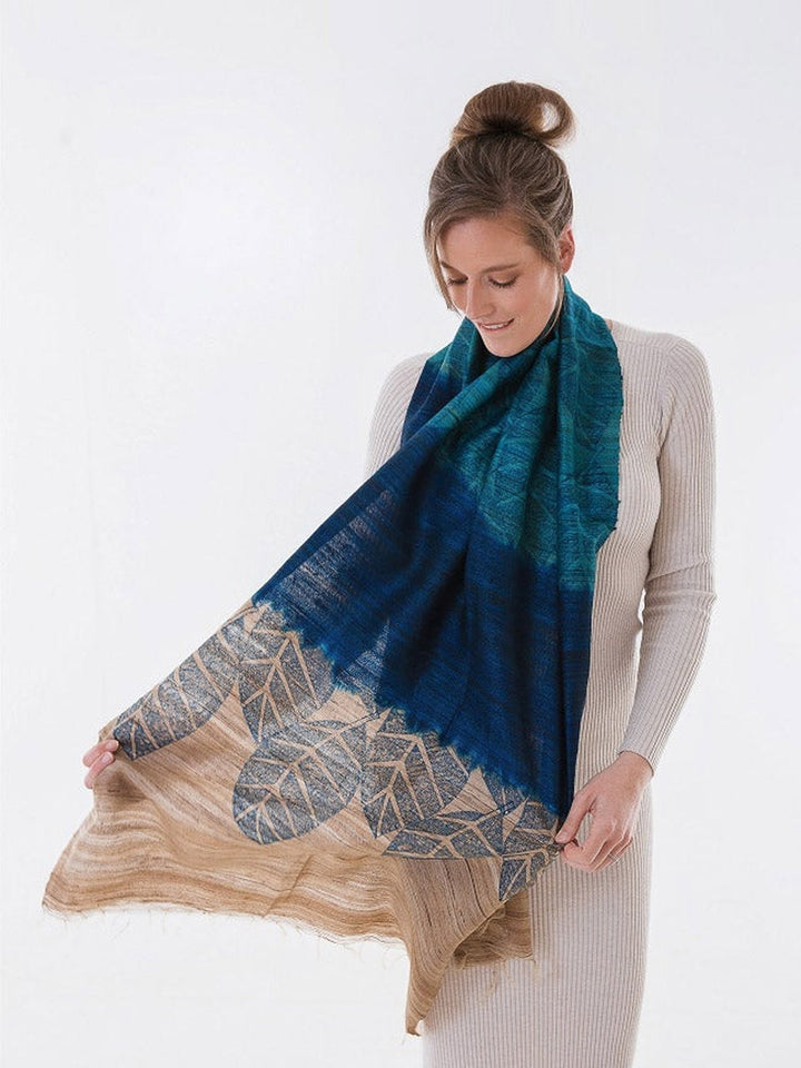 Scarves and WrapsTussar Silk Scarf NeelUrban Medley