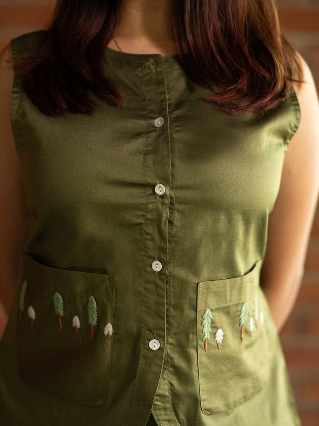 SkirtsVest Skirt Trees Set - Olive GreenTARI - The Loom TheoryFlourish Planet