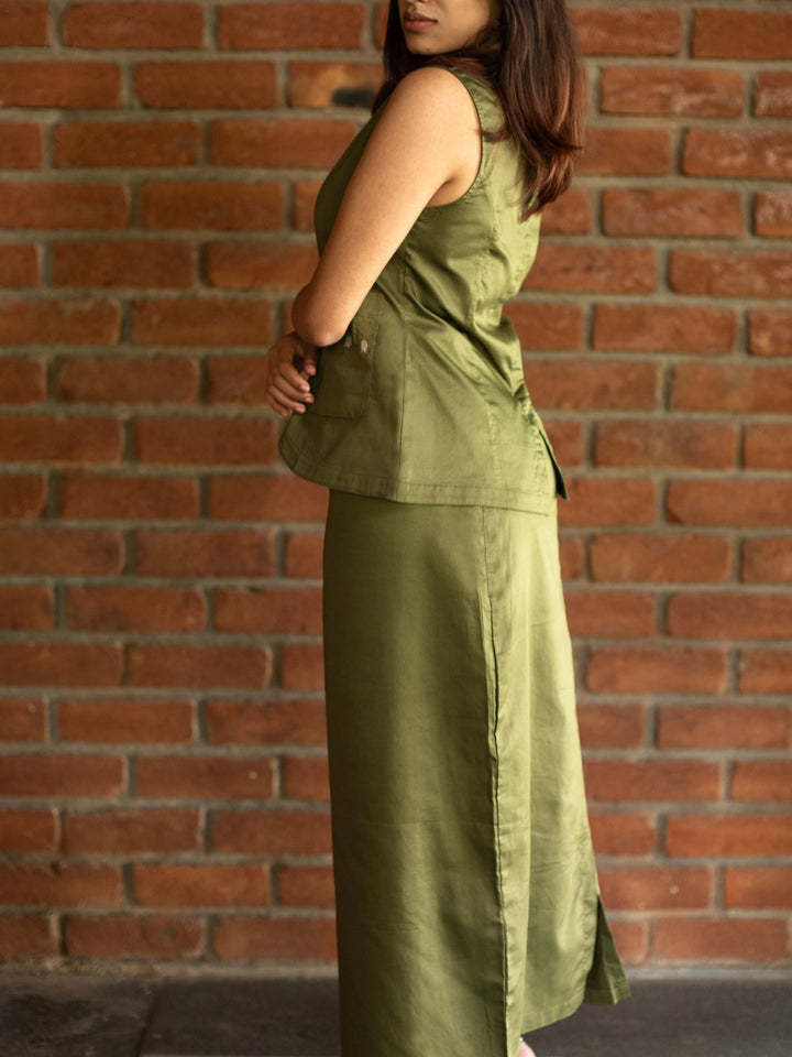 SkirtsVest Skirt Trees Set - Olive GreenTARI - The Loom TheoryFlourish Planet