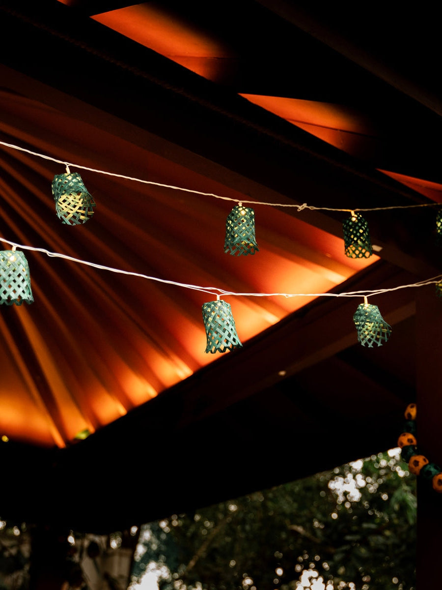 LightingVine Handcrafted Bamboo String LightGreenkraftFlourish Planet