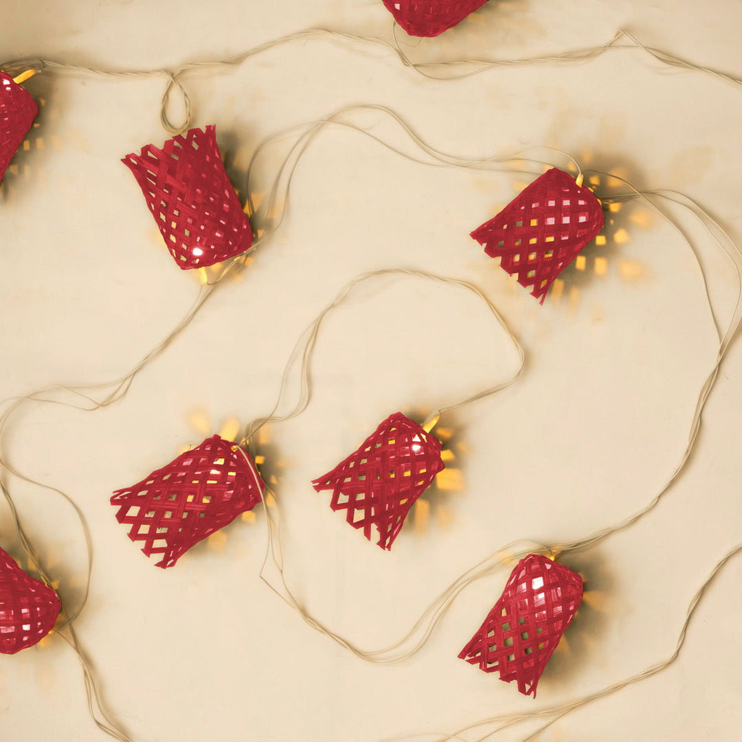 LightingVine Handcrafted Bamboo String LightGreenkraftFlourish Planet