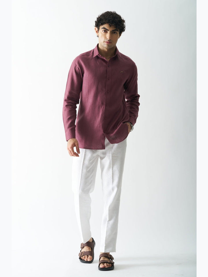 Shirts & T-shirtsVine Yard - Rozzana Full Sleeve Pure Linen ShirtCultura StudioFlourish Planet