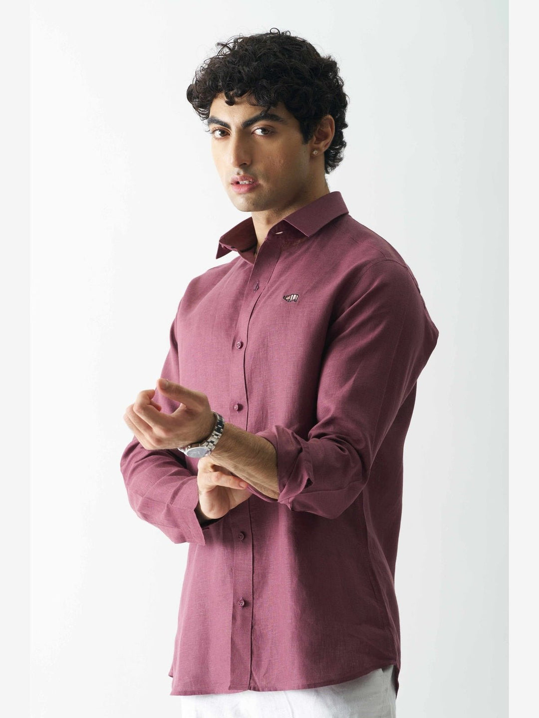 Shirts & T-shirtsVine Yard - Rozzana Full Sleeve Pure Linen ShirtCultura StudioFlourish Planet