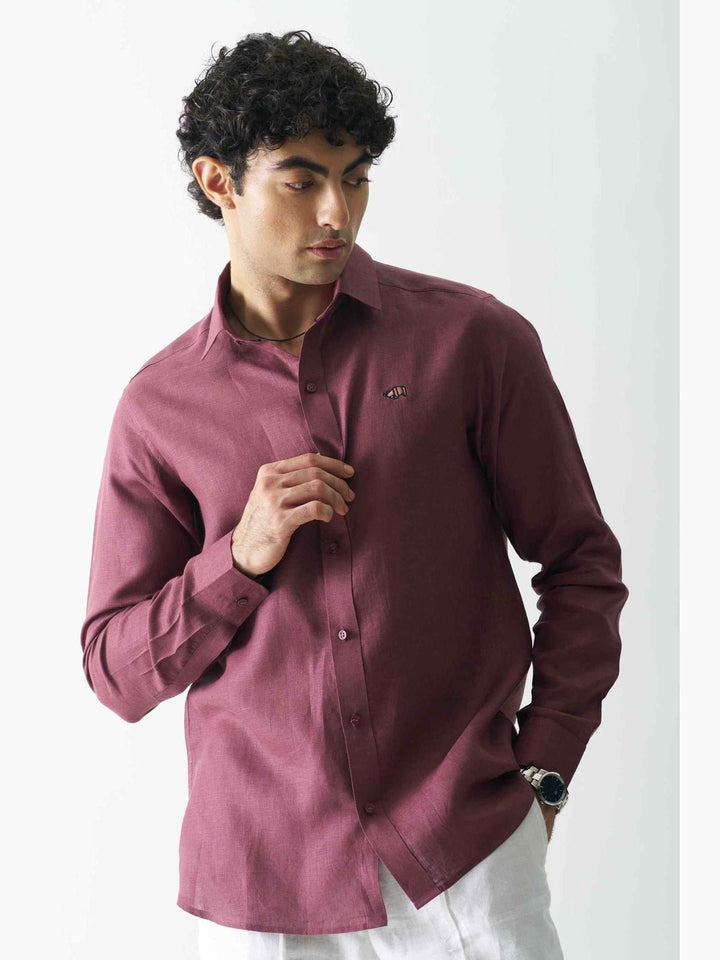 Shirts & T-shirtsVine Yard - Rozzana Full Sleeve Pure Linen ShirtCultura StudioFlourish Planet