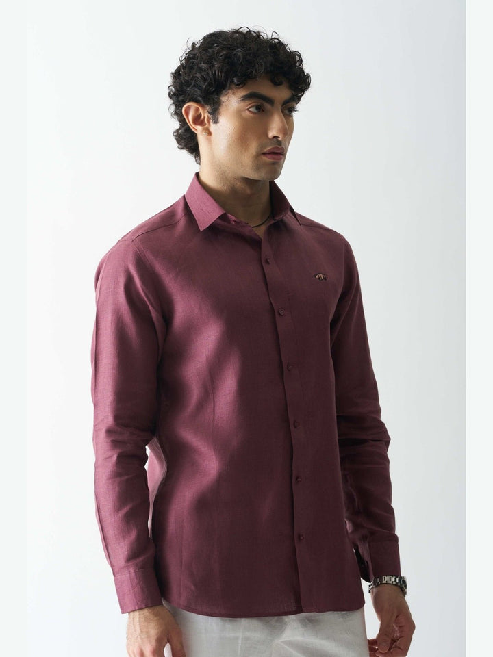 Shirts & T-shirtsVine Yard - Rozzana Full Sleeve Pure Linen ShirtCultura StudioFlourish Planet