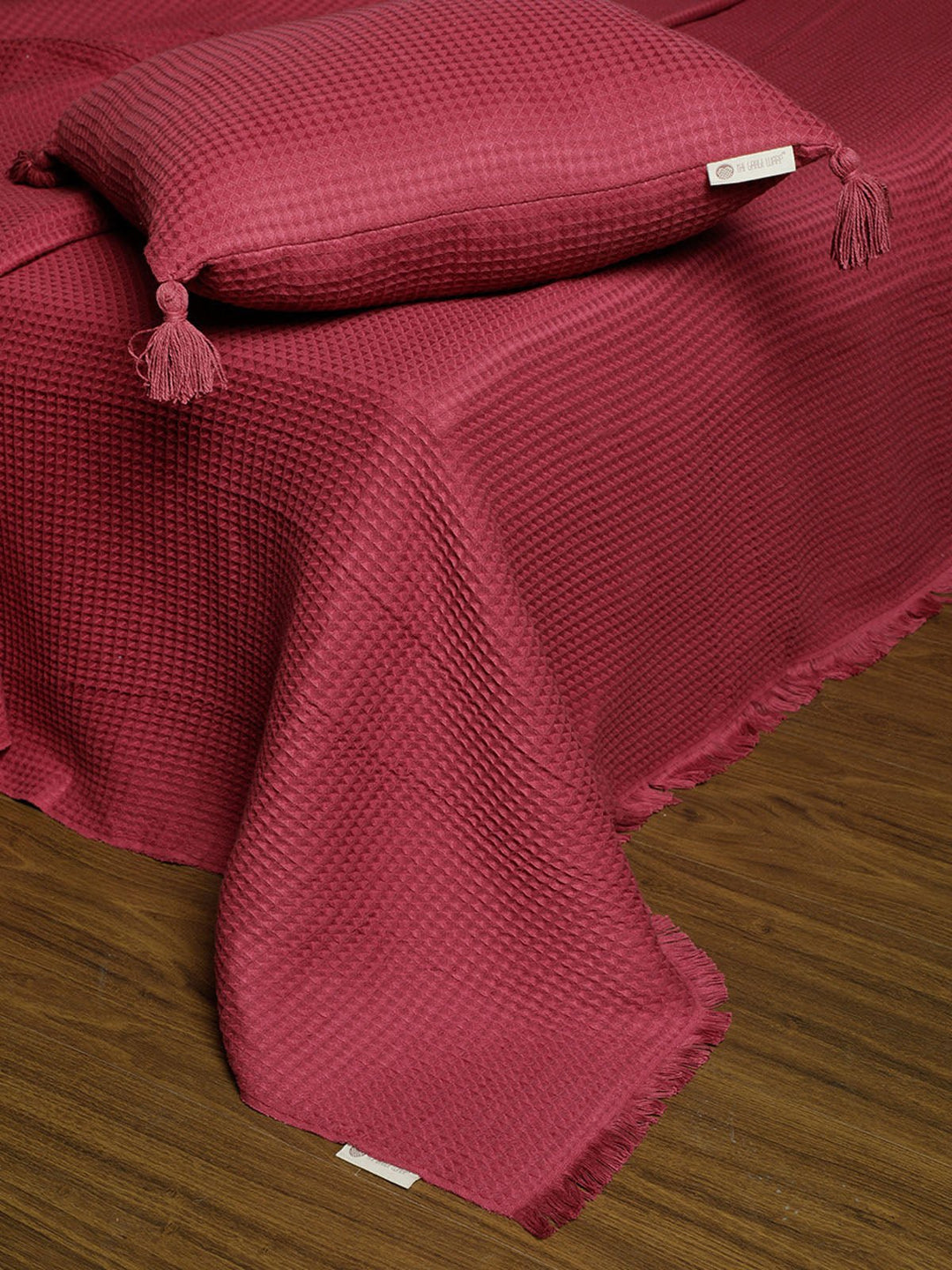 Bed and LivingWaffle Queen Bed Cover PurpleThe Greige Warp