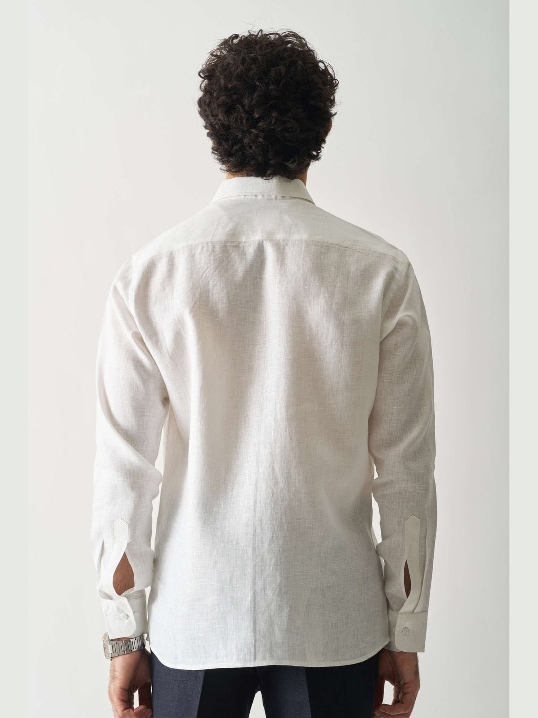 Shirts & T-shirtsWhite - Rozzana Full Sleeve Pure Linen ShirtCultura StudioFlourish Planet