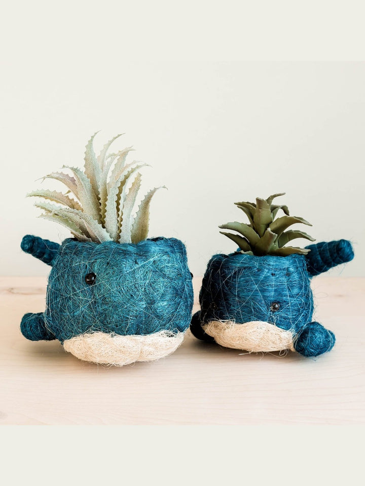 Home DecorWicker Whale Planter - Coco Planter | LIKHÂLIKHÂ