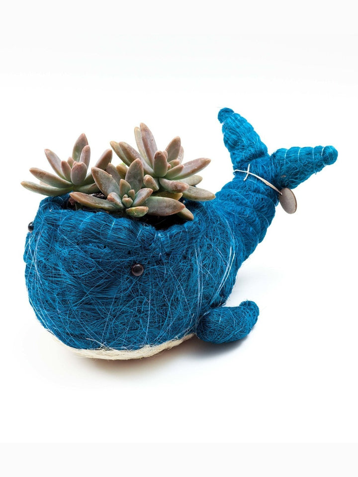 Home DecorWicker Whale Planter - Coco Planter | LIKHÂLIKHÂ