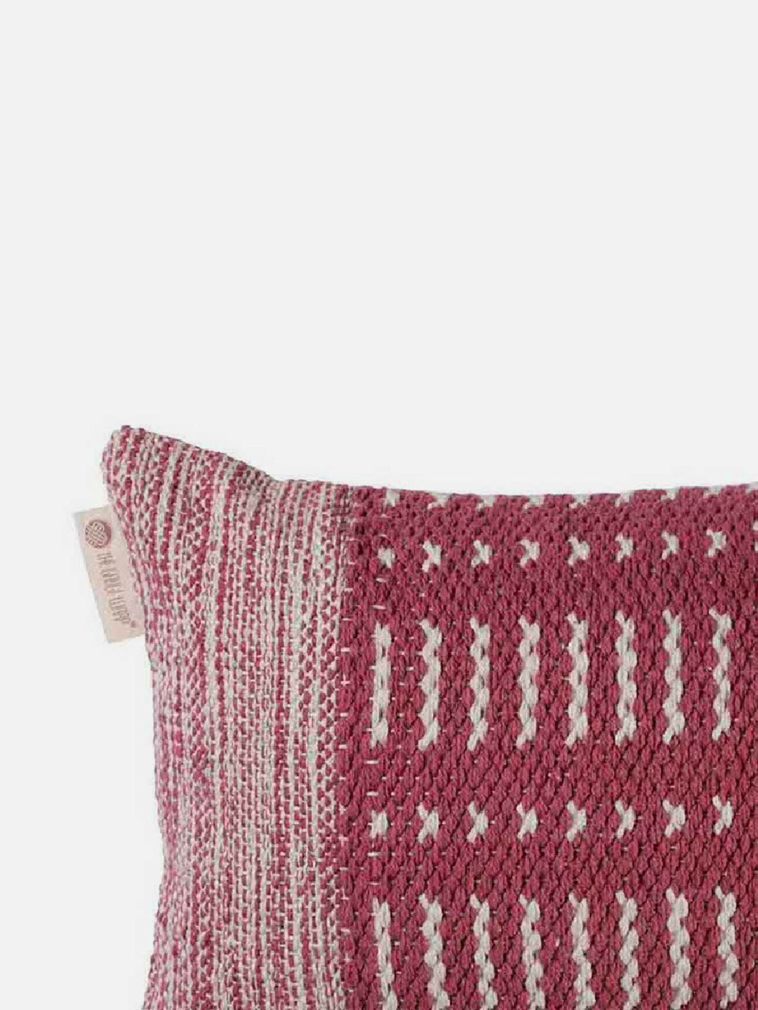 Bed And LivingWo Metric Wander Lumbar Wo Metric Cushion Cover Dark PinkThe Greige Warp