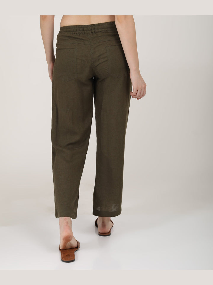 Pants & ShortsWomen Classic Linen Wide Leg TrousersSaltpetre