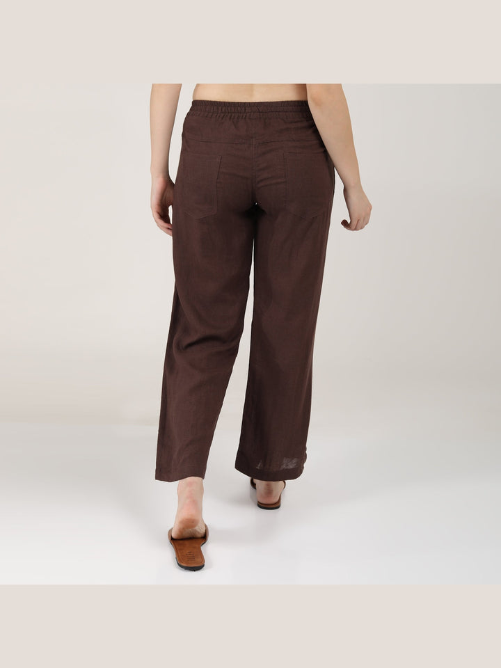 Pants & ShortsWomen Classic Linen Wide Leg TrousersSaltpetre