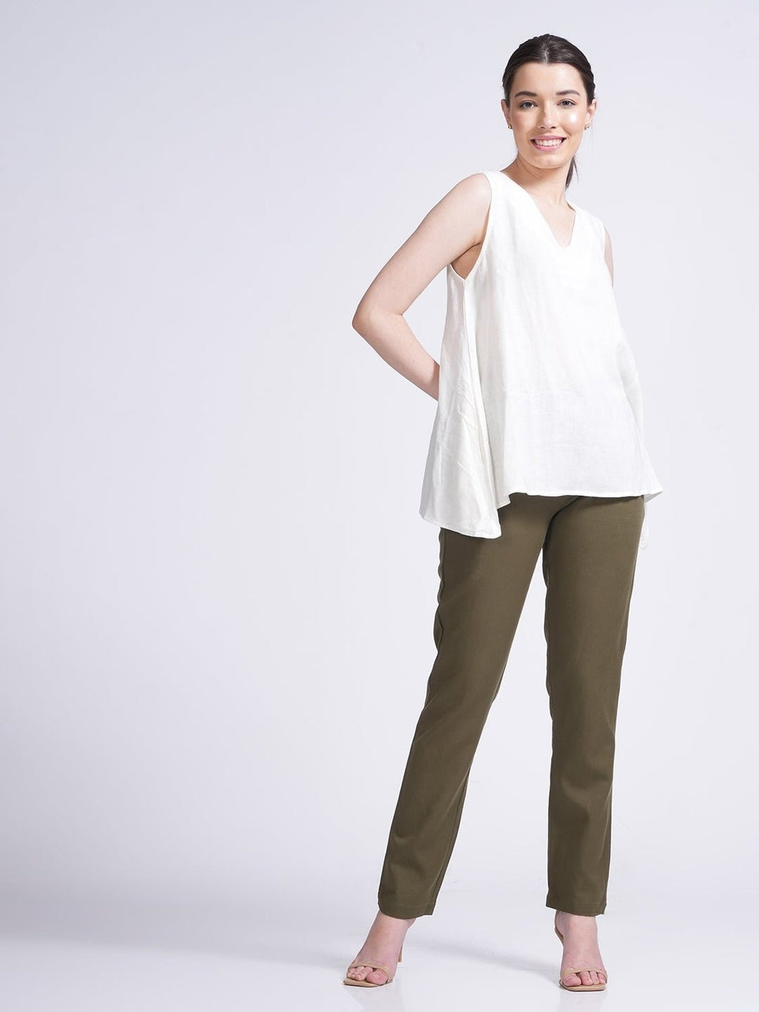 TopsWomen Linen Sleeveless A - Line TopSaltpetre