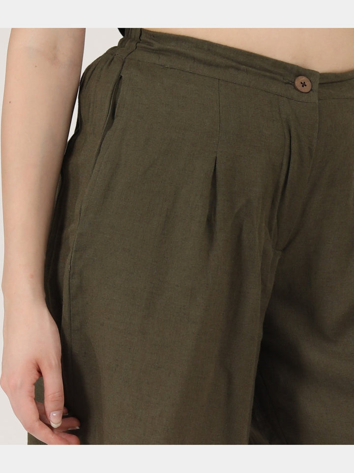 Pants & ShortsWomen Linen Solid ShortsSaltpetre