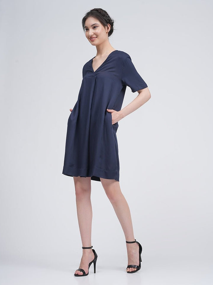 TopsWomen Modal Front Pleat DressSaltpetre