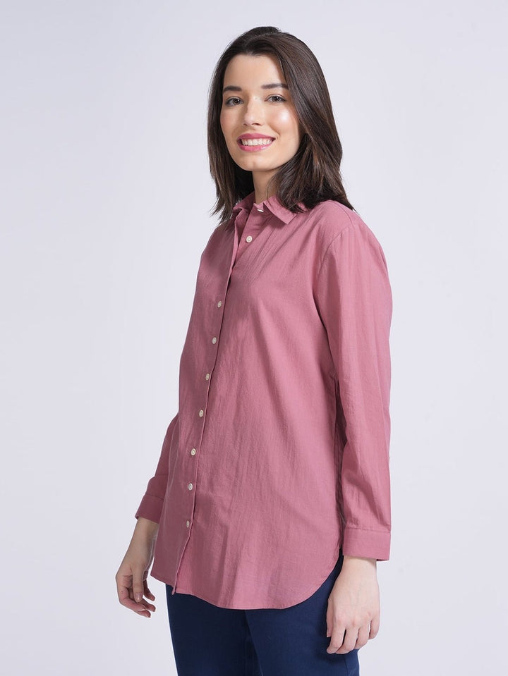 TopsWomen Organic Cotton Button Down ShirtSaltpetre