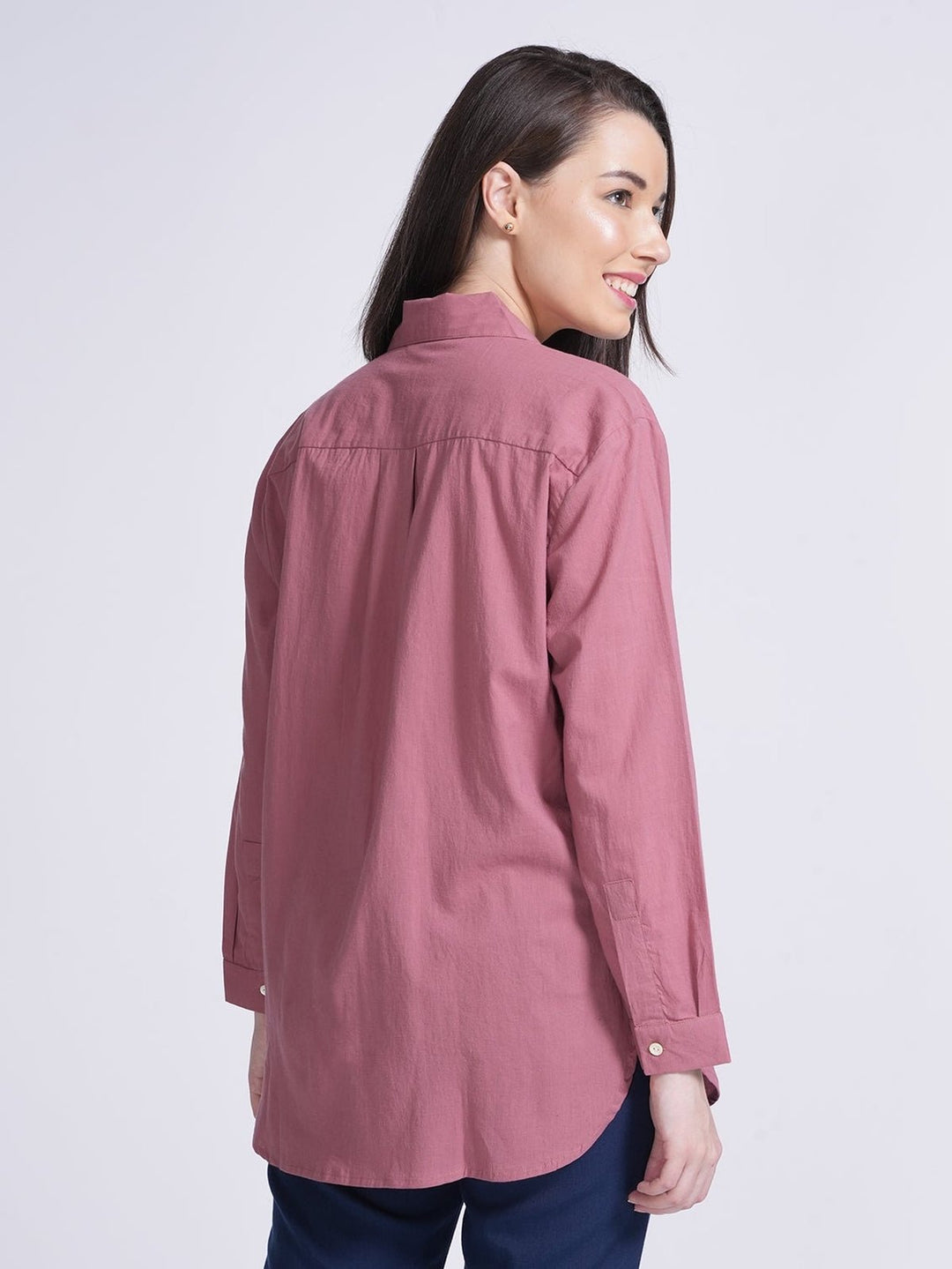 TopsWomen Organic Cotton Button Down ShirtSaltpetre