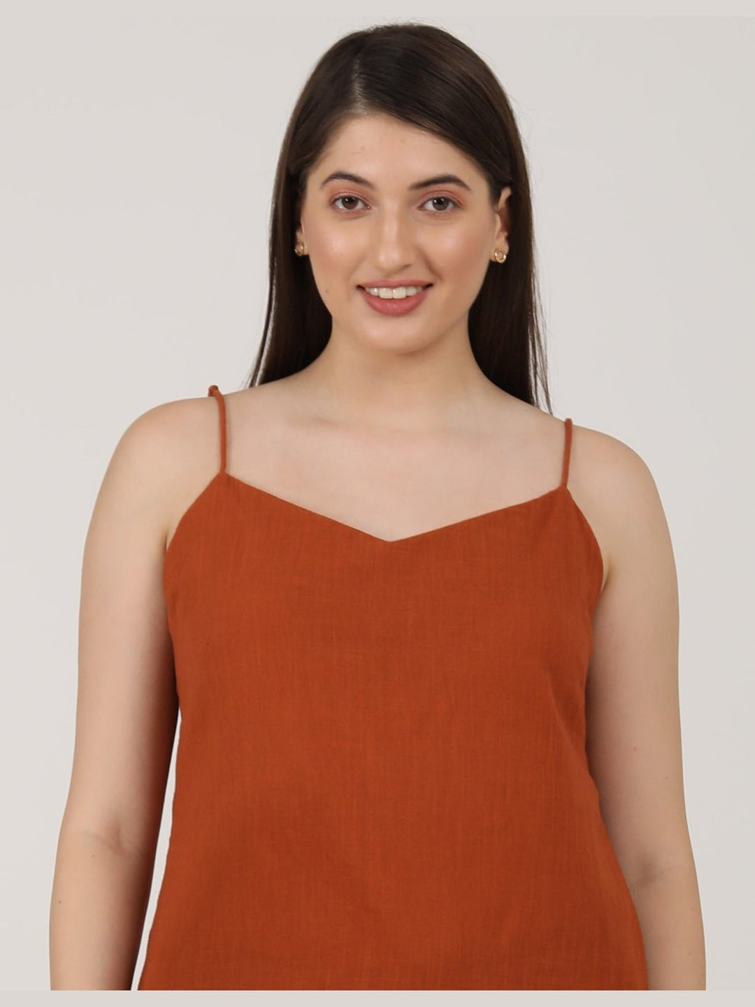 TopsWomen Organic Cotton Solid Slip TopSaltpetre