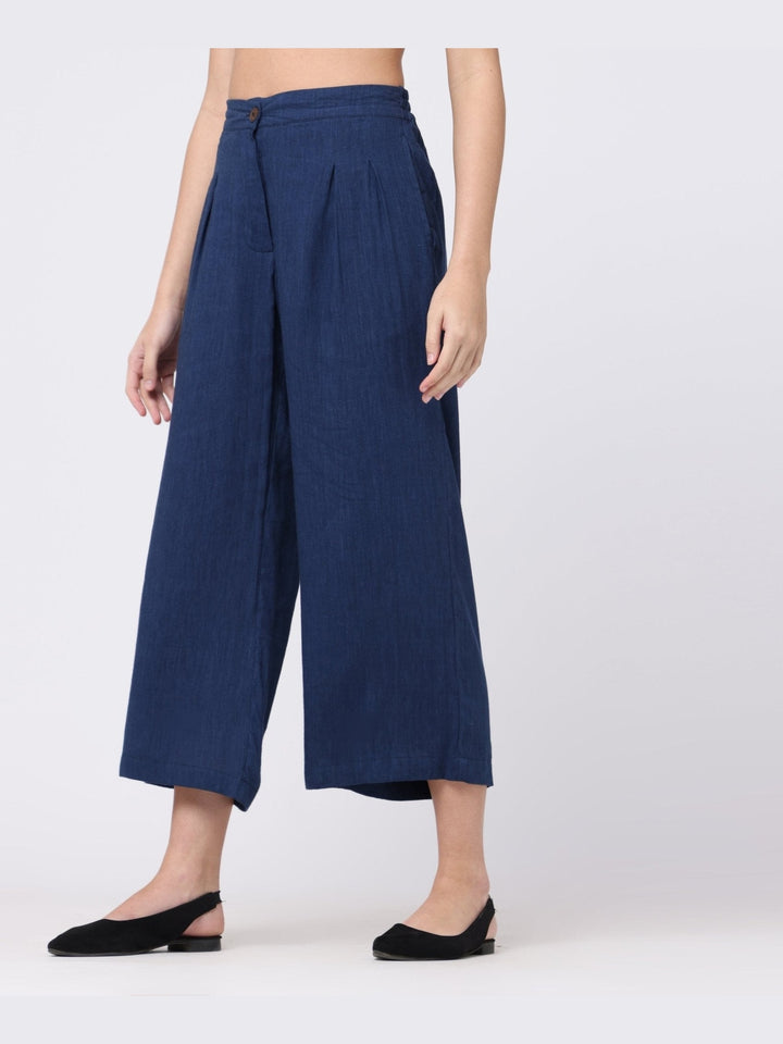 Pants & ShortsWomen Tencel Solid Pleated front TrousersSaltpetre