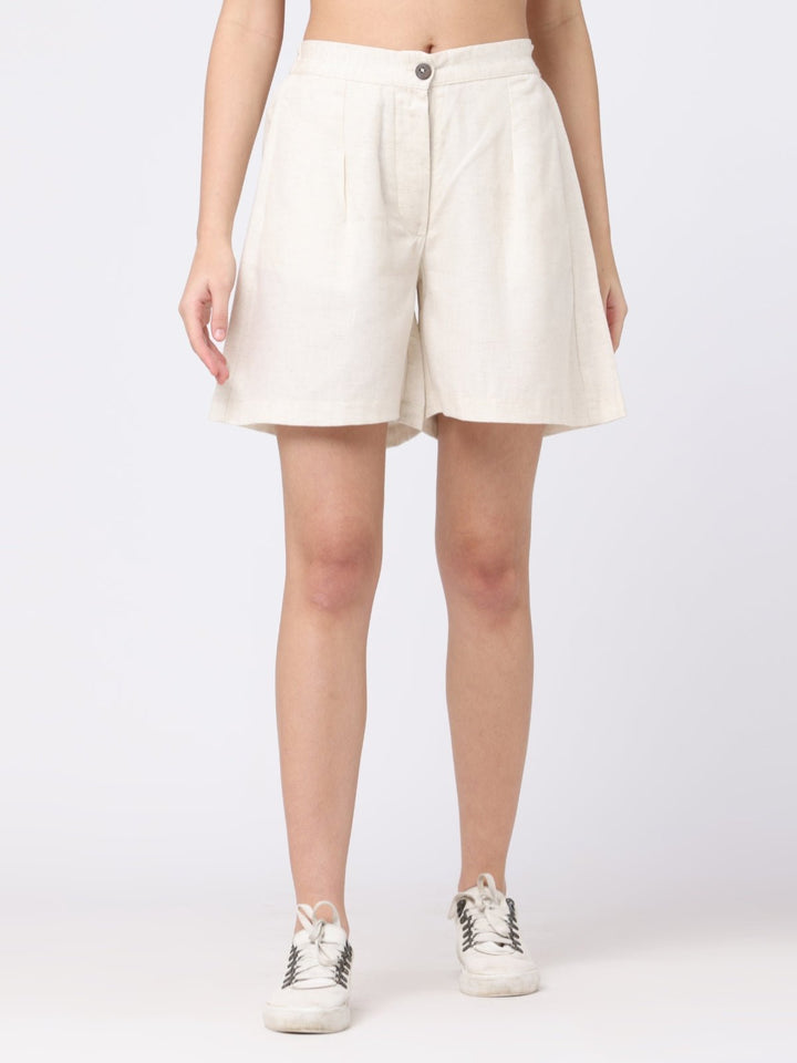 Pants & ShortsWomen Tencel Solid ShortsSaltpetre