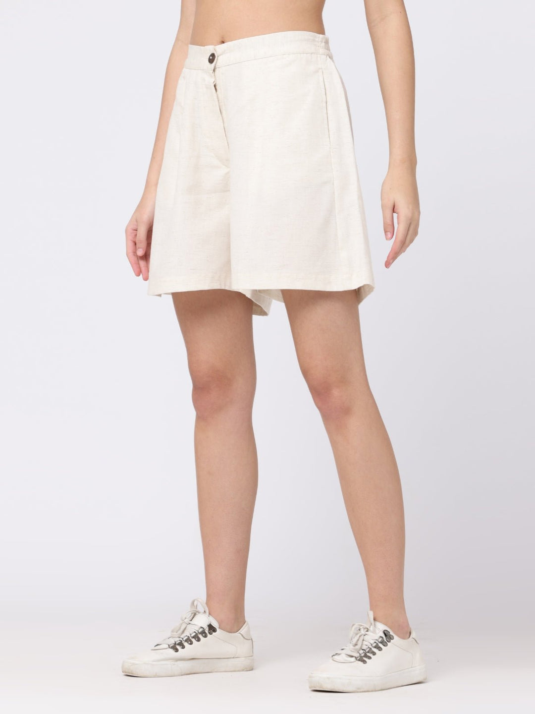 Pants & ShortsWomen Tencel Solid ShortsSaltpetre