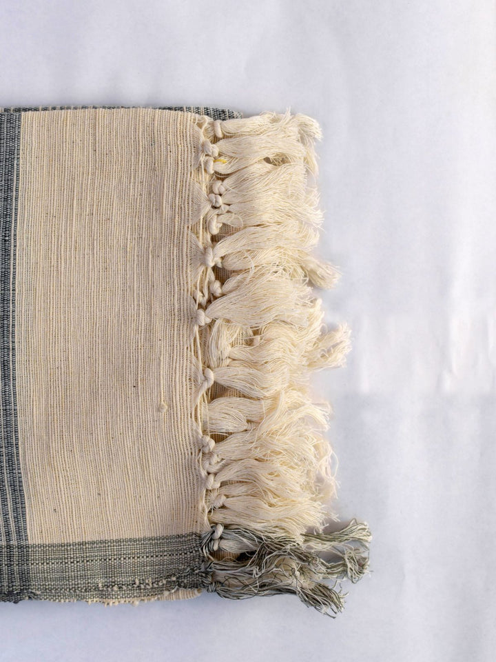 Bed and LivingAmber Charkha Throw White and GreyBihart