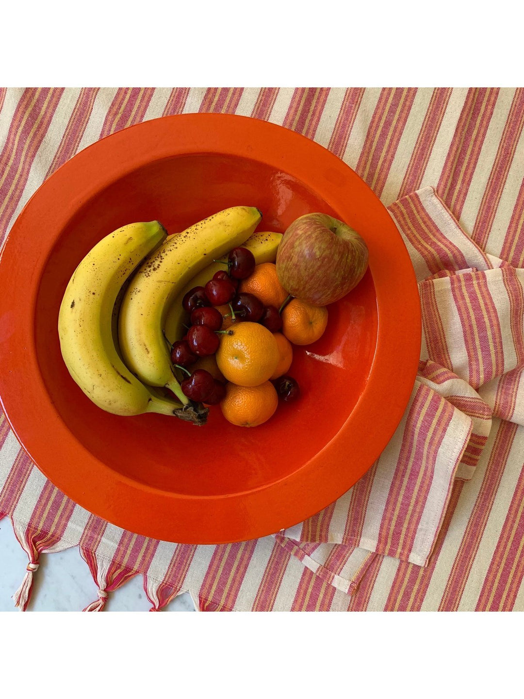 Bath LinenAndana Striped Tablecloth Set - MagentaHilana Upcycled Cotton