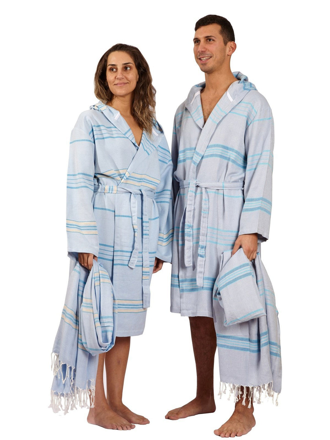 Bath LinenAntalya Unisex Bathrobe - BeigeHilana Upcycled Cotton