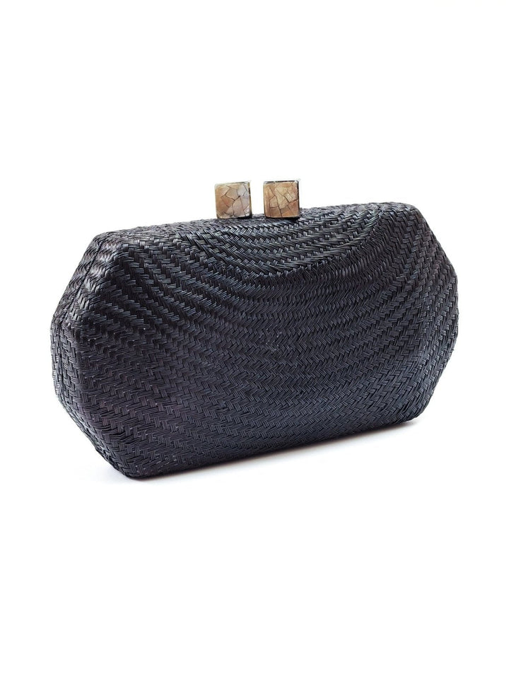 BagsBlack Woven Clutch - Handwoven ClutchLIKHÂ