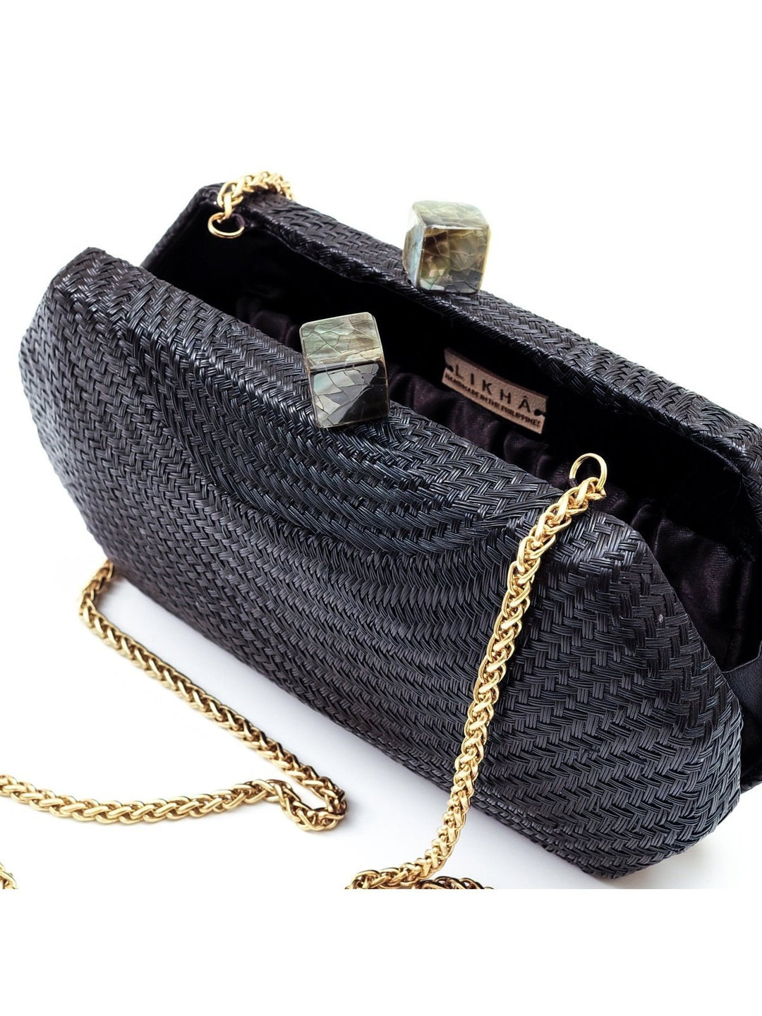 BagsBlack Woven Clutch - Handwoven ClutchLIKHÂ