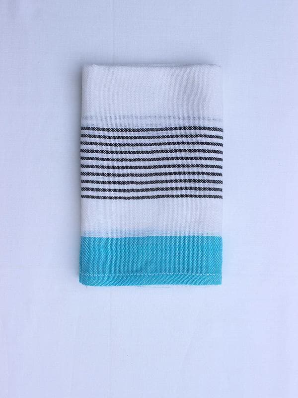 Bath LinenBlock Stripe Face TowelKara Weaves