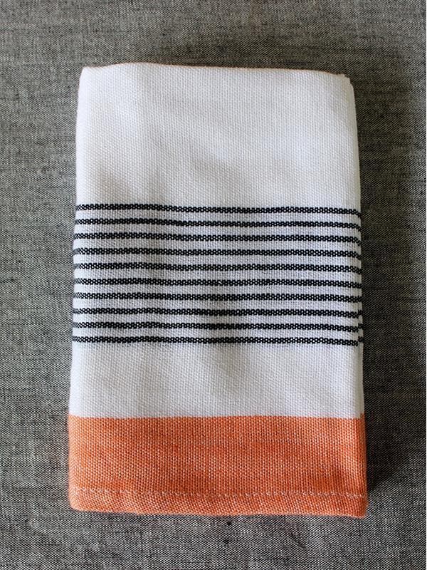 Bath LinenBlock Stripe Face TowelKara Weaves